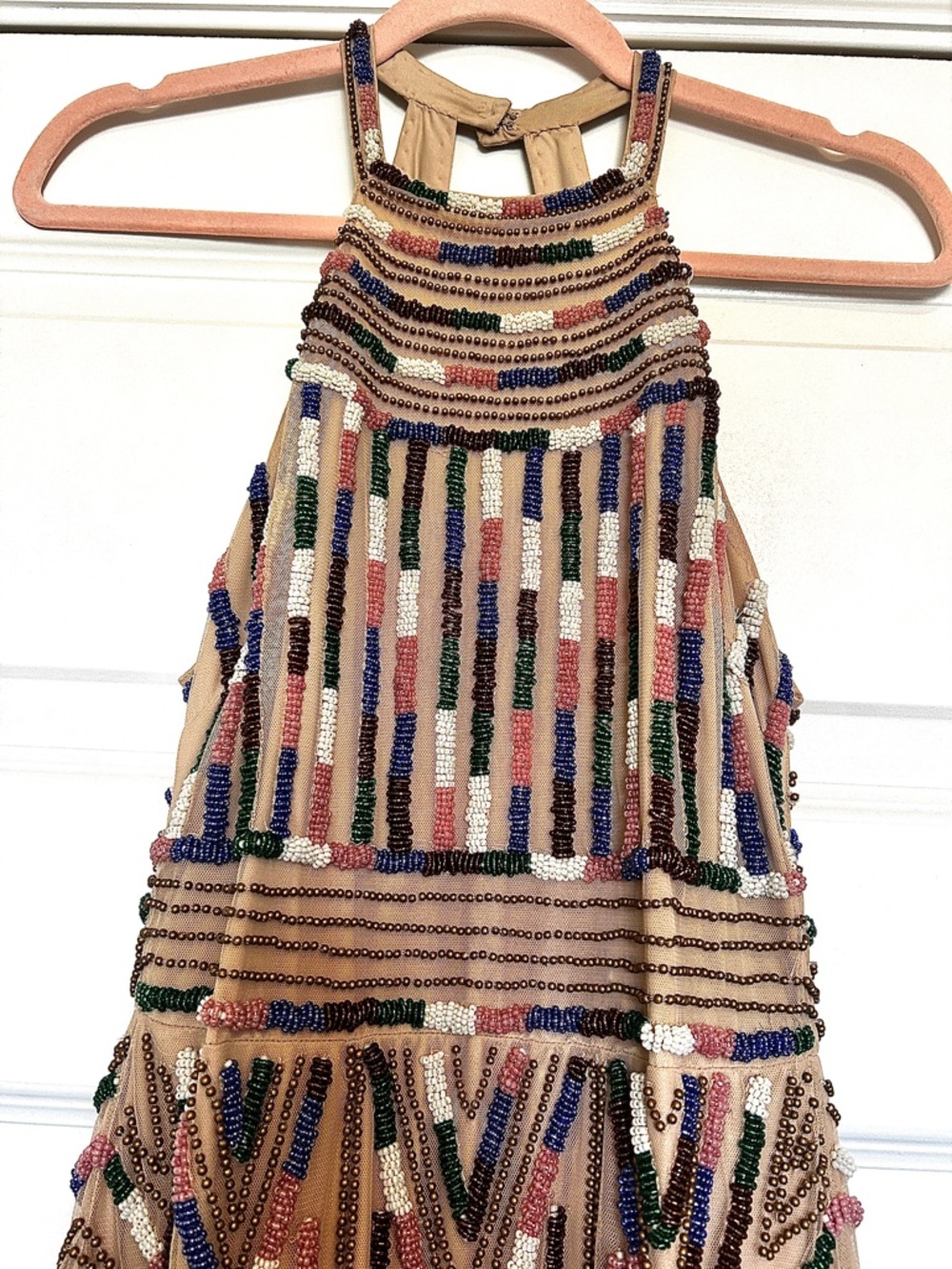 NWT X NBD Kenya Beaded Halter Mini Dress S MSRP $545 - Picture 8 of 14